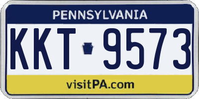 PA license plate KKT9573