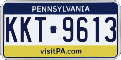 PA license plate KKT9613