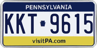 PA license plate KKT9615