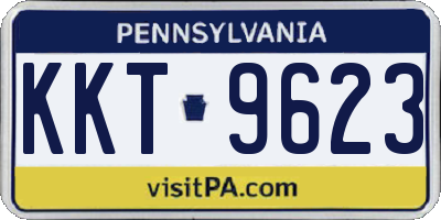 PA license plate KKT9623