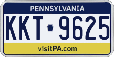 PA license plate KKT9625