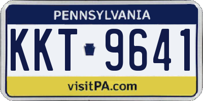 PA license plate KKT9641