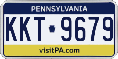 PA license plate KKT9679