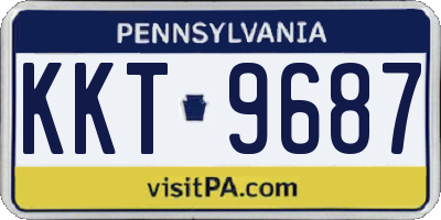 PA license plate KKT9687