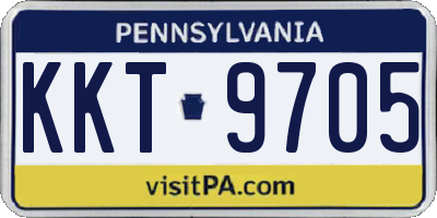 PA license plate KKT9705