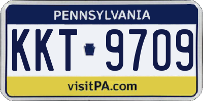PA license plate KKT9709