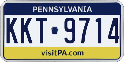 PA license plate KKT9714