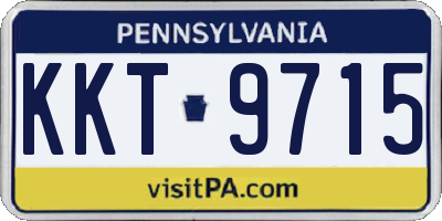 PA license plate KKT9715