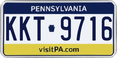 PA license plate KKT9716