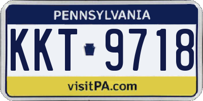PA license plate KKT9718