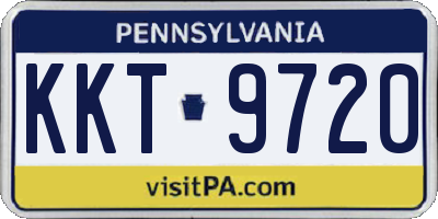 PA license plate KKT9720