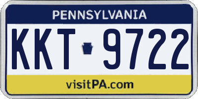 PA license plate KKT9722