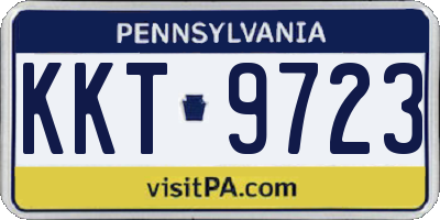 PA license plate KKT9723