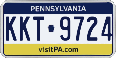 PA license plate KKT9724