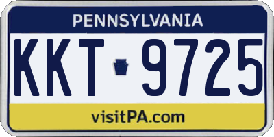PA license plate KKT9725