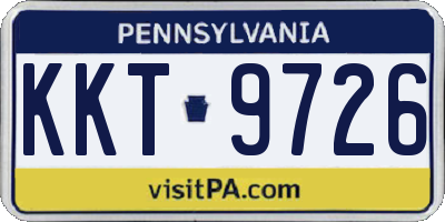PA license plate KKT9726