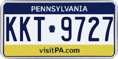 PA license plate KKT9727