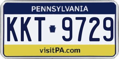PA license plate KKT9729