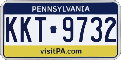 PA license plate KKT9732