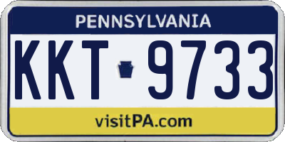 PA license plate KKT9733