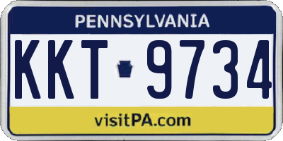PA license plate KKT9734