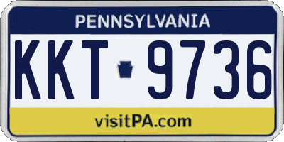 PA license plate KKT9736