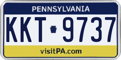 PA license plate KKT9737