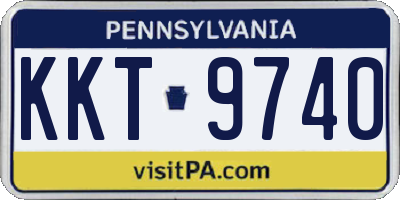 PA license plate KKT9740