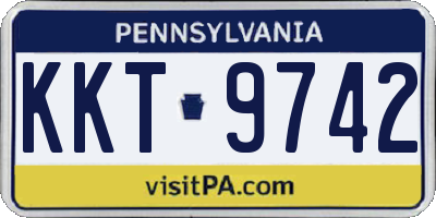 PA license plate KKT9742