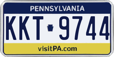 PA license plate KKT9744