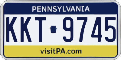 PA license plate KKT9745