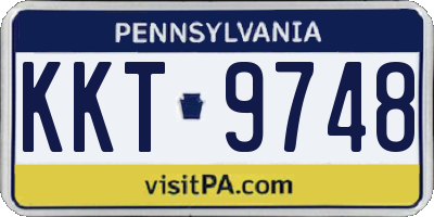 PA license plate KKT9748