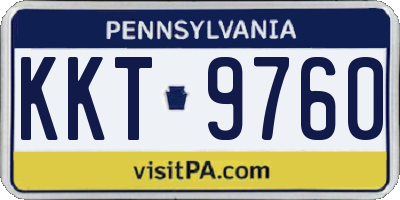 PA license plate KKT9760