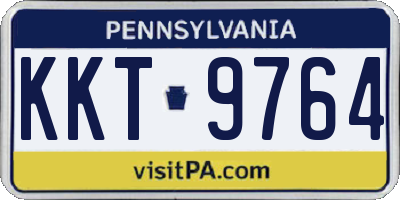 PA license plate KKT9764