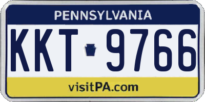 PA license plate KKT9766