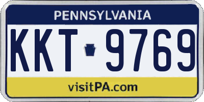PA license plate KKT9769