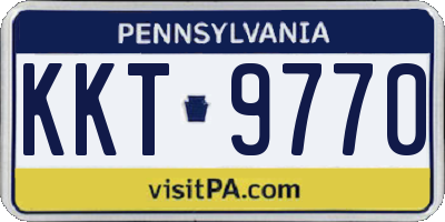 PA license plate KKT9770