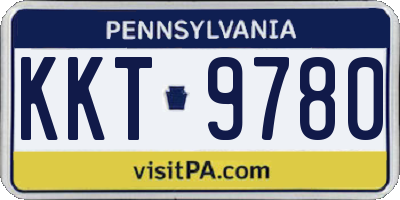 PA license plate KKT9780