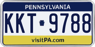 PA license plate KKT9788