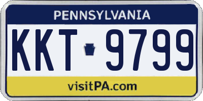 PA license plate KKT9799