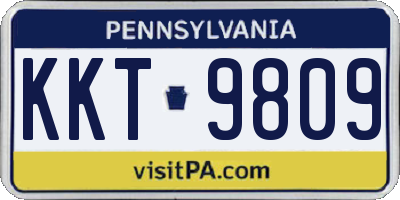 PA license plate KKT9809
