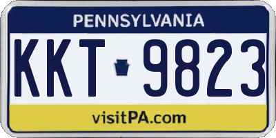 PA license plate KKT9823