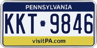 PA license plate KKT9846