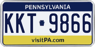 PA license plate KKT9866