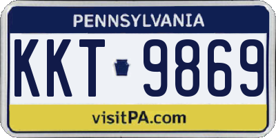PA license plate KKT9869