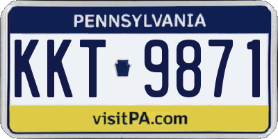 PA license plate KKT9871
