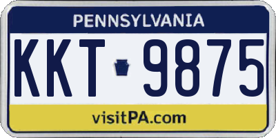 PA license plate KKT9875