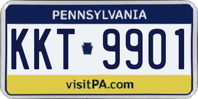 PA license plate KKT9901