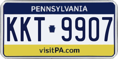 PA license plate KKT9907