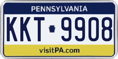 PA license plate KKT9908